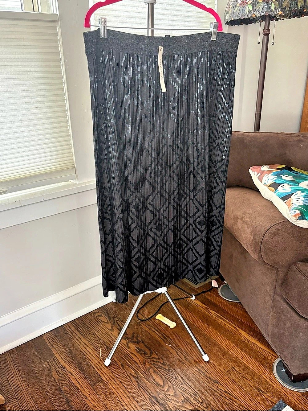 long tall sally Geometric Skirt in Black & Gray US 18 NWT
